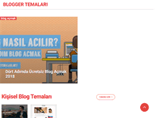 Tablet Screenshot of bloggertemalari.net